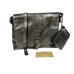 Patricia Nash Leather Mili Medium Flap  Crossbody Bag Handbag Purse + Coin Pouch